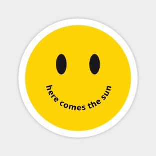 Here comes the sun, smiling face, happy smiley Sticker